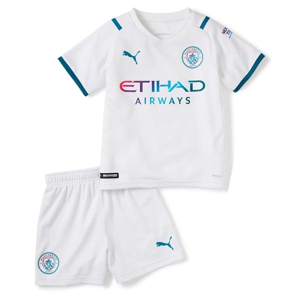 Camiseta Manchester City Replica Segunda Ropa Niño 2021/22